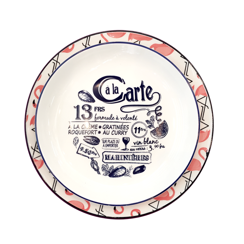 Decorated plates - Pasta plates